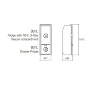 Chromelock Slim 150 Fridge / Freezer 12/24V