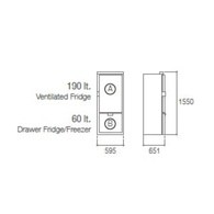Chromelock Slim 250 Fridge / Freezer 12/24V
