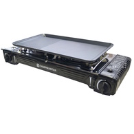 Double Burner Butane Stove With Hotplate