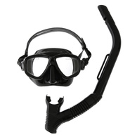 Twin Lens  Silicone Mask & Snorkel Set