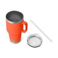 Rambler 45 Oz Mug With Straw - Papaya