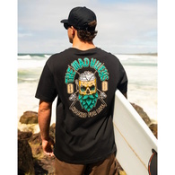 Frothin Hooked For Life  Ss Tee-Black