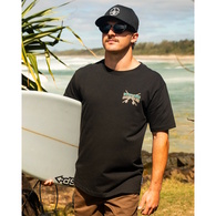 Frothin Hooked For Life  Ss Tee-Black