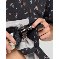 Triple Anchor  Ss Woven Shirt-Black