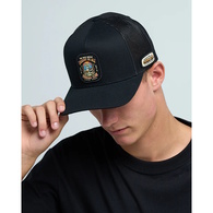 Caught Fk All Skull  Twill Trucker-Black