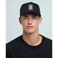 Caught Fk All Skull  Twill Trucker-Black