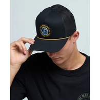 CAPTAIN COOKED JAWS  TWILL TRUCKER-BLACK
