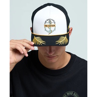 Croc Captain  Twill Snapback-White
