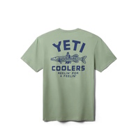 Coolers Reelin Feelin' Fishing Short Sleeve T-Shirt Olive