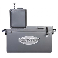 Long Ice Box Split Lids - Grey 