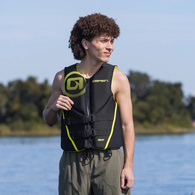Neoprene Trad Buoyancy Vest - Black/Lemon