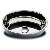 Oval Stainless Sink 400 X 265 X 150Mm Highly Polished)