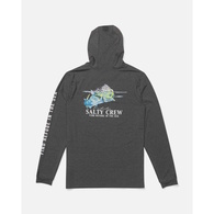 Boys Sunshirt W/Hood Surface Charcoal Heather