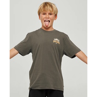 Skull Paradise Jungle Youth Tee Charcoal
