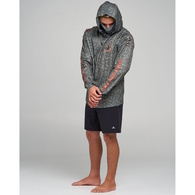 Captain Two Faced Upf50+ Hooded Jersey Olive