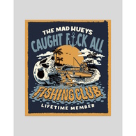 CAUGHT FK ALL JAW STICKER NAVY