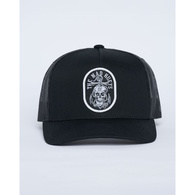 ROPE SKULL ANCHOR TWILL TRUCKER BLACK