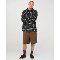 Skeleton Paradise Heater Shacket Oil Green