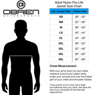 4-Belt Nylon Pro Sports Pfd Life Vest Blue