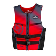 Neoprene V-Back Flex Sports PFD Life Vest Black/Red