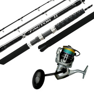 Tomcat 8000 / X-Factor Ii Jig Spin Combo With Braid 5Ft 6In 200-350G 1Pc