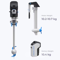 Spirit 2 Electric Outboard 2Kw (6Hp) Shaft / Battery / Tiller Package 