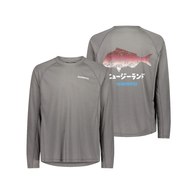 Hoodie Gyotaku Snapper Grey