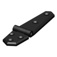 HD Nylon Strap Hinge Short/Long 35 x 134mm (Pair) - Black 