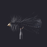 BH Wooly Bugger Black Streamer Freshwater Trout Fly