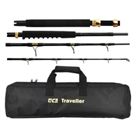 Traveller 704 4pc 24kg Boat/Spin/Drone Rod w/case