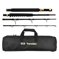 Traveller 704 4pc 24kg Boat/Spin/Drone Rod w/case