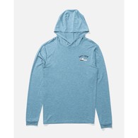 Boat Repair Boys Hood Sunshirt  Blue Heather