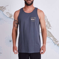 Bruce Sleeveless Tank Singlet - Charcoal