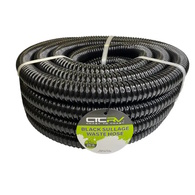 Black RV Waste Hose (Smooth Bore) 25mm ID Per metre