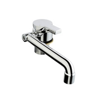 DM-WT02H Hot & Cold Fold Down Chrome Sink Tap with Mixer 