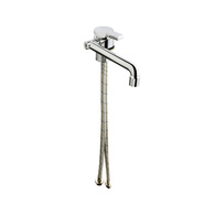 Dm-Wt02h Hot & Cold Fold Down Chrome Sink Tap With Mixer 