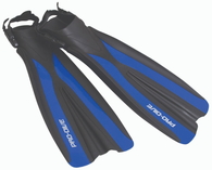 Economy Open Heel Dive Fins - Blue