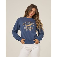 Fishing Club Crew Fleece - Vintage Indigo