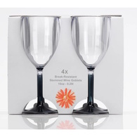 WINE GLASS - SMOKED GREY (4PK)