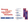 Velcro Straps 2.5Cm X 50Cm Black (2-Pk)