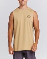 Fishermen Never Die Short Sleeve Muscle T-Shirt - Tan