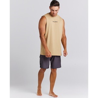 Fishermen Never Die Short Sleeve Muscle T-Shirt - Tan