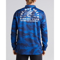 Fishing Club Long Sleeve Upf50+ Fishing Jersey - Navy 
