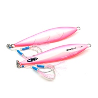 Hybrid Contact Jig  Slow Pitch & Mechanical Jigging Lure - Pink Glow