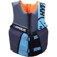 Boy's Youth Elite Life Jacket - Grey/Blue/Orange 25-40kg