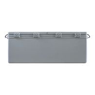 Long Ice Box Split Lids 260 Litre Grey 