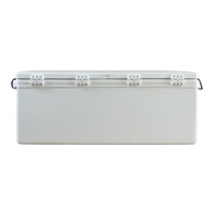Long Ice Box Split Lids 260 Litre White