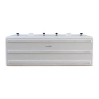 Long Ice Box Split Lids 260 Litre White