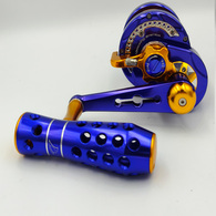 Monster Game Hg Pe8 Turbo Lever Drag Jigging Reel Blue / Gold