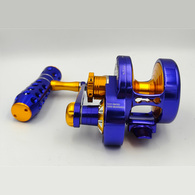 Monster Game Hg Pe8 Turbo Lever Drag Jigging Reel Blue / Gold